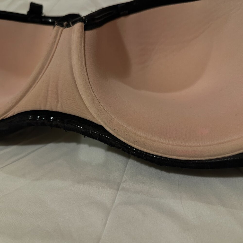 HOT Plus Lingerie Retro Inspired Pink Black Lace Torrid Bra Convertible 42 DDD - Picture 6 of 10